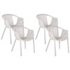 Set van 4 stoelen Synthetisch materiaal Beige NAPOLI