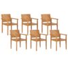 Set van 6 stoelen Hout Lichte houtkleur BARATTI