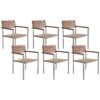 Set van 6 stoelen Hout Lichte houtkleur VIAREGGIO