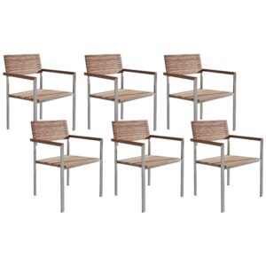 Set van 6 stoelen Hout Lichte houtkleur VIAREGGIO