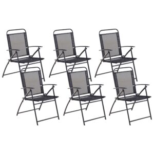 Set van 6 stoelen Metaal Zwart LIVO