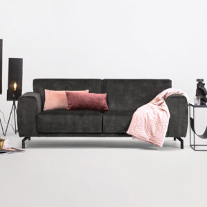 Sohome 3-zits Bank Jill Velvet, kleur antraciet