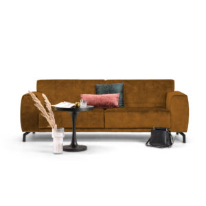 Sohome 4-zits Bank Jill Velvet, kleur cognac