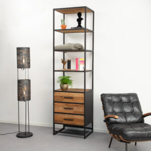 Sohome Boekenkast Manilla Teak, 60 x 220cm