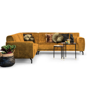 Sohome Hoekbank Jill Velvet, kleur gold