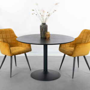 Sohome Ronde Eettafel Elsa 110cm, kleur Zwart