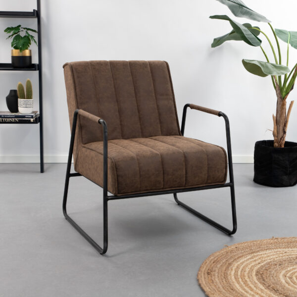 Tower Living Fauteuil Santo kleur bruin