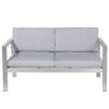 Tuinsofa Aluminium Lichtgrijs SALERNO