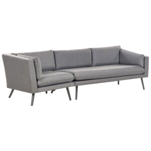 Tuinsofa Linkerzijde Polyester Grijs LORETELLO