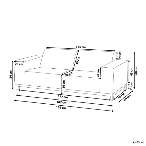 4251682259545 Tuinsofa Polyester Beige ROVIGO