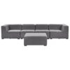 Tuinsofa Polyester Grijs AREZZO