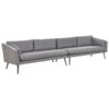 Tuinsofa Polyester Grijs LORETELLO