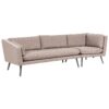 Tuinsofa Rechterzijde Polyester Beige LORETELLO