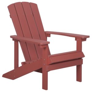 Tuinstoel Bewerkt hout Rood ADIRONDACK