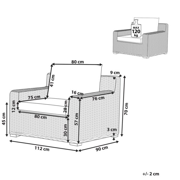 1 x Fauteuil