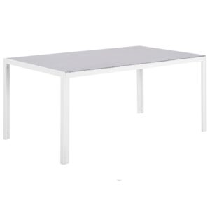 Tuintafel 160 x 90 cm Glas Grijs CATANIA