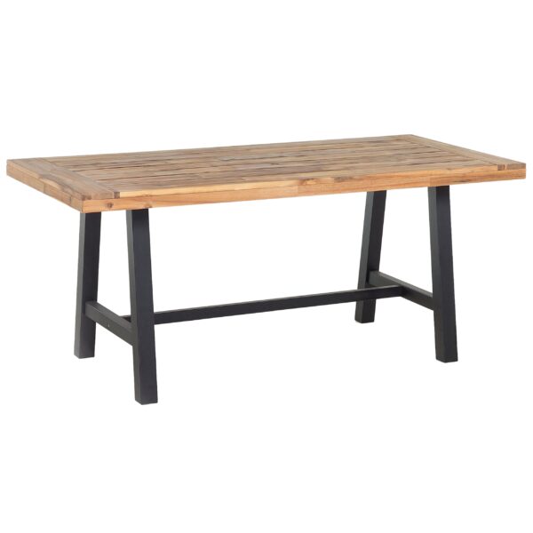 Tuintafel 170 x 80 cm Massief hout Zwart SCANIA