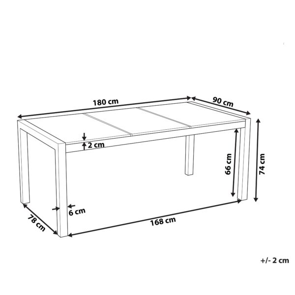 4260580931484 Tuintafel 180 x 90 cm Diverse Formaten