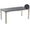 Tuintafel 180 x 90 cm Steen Zwart GROSSETO