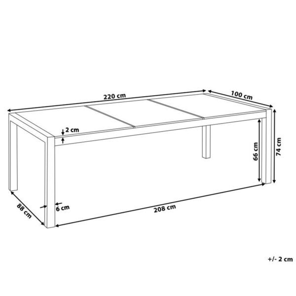 4260580930777 Tuintafel 220 x 100 cm Diverse Formaten