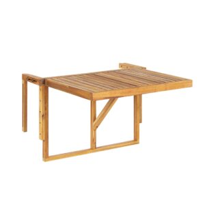 Tuintafel 60 x 40 cm Massief hout Lichte houtkleur UDINE