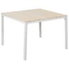 Tuintafel 95 x 95 cm Kunststof Beige PRATO