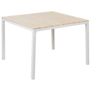 Tuintafel 95 x 95 cm Kunststof Beige PRATO