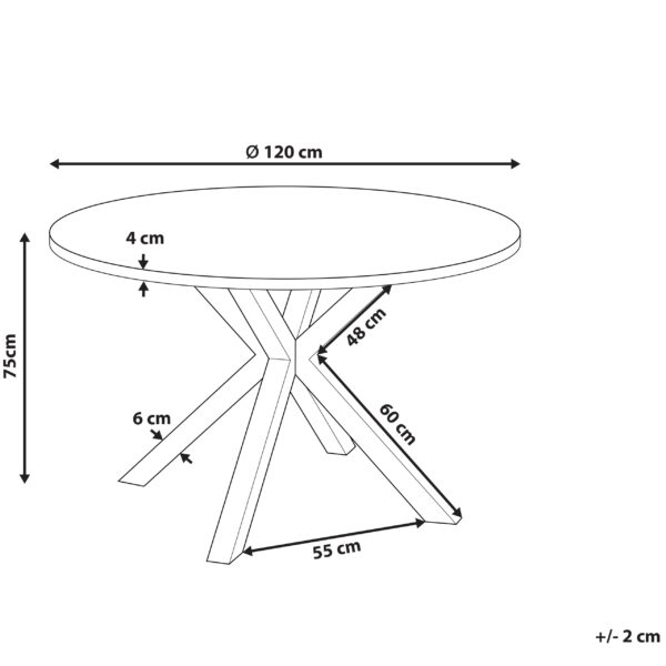 4255664806871 Tuintafel Keramiek Zwart MALETTO