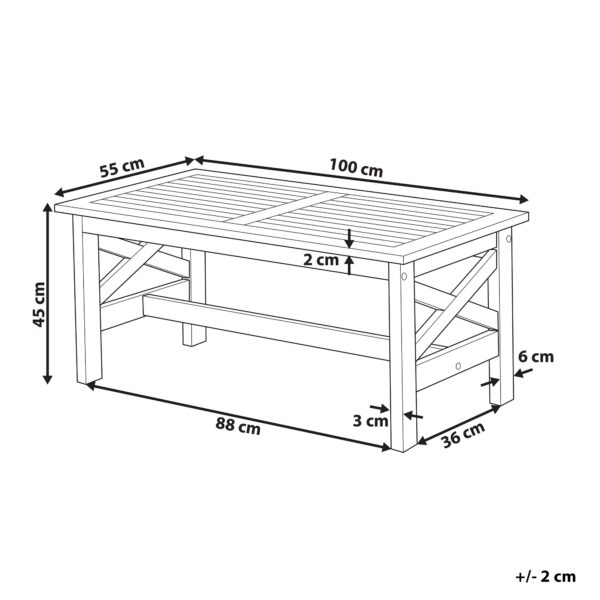 4251682265942 Tuintafel Massief hout Wit BALTIC