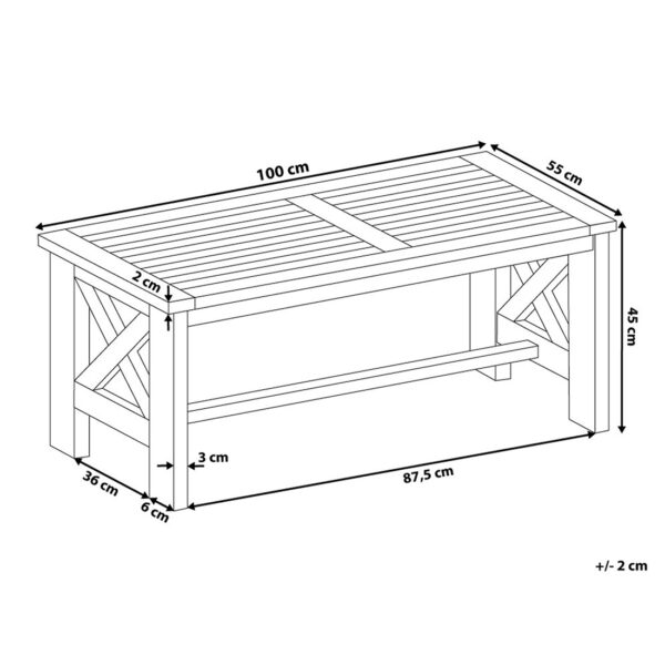 4260602373759 Tuintafel Massief hout Wit BALTIC