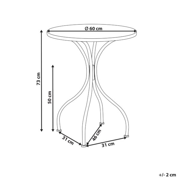 4251682282277 Tuintafel Zwart CARIATI