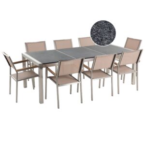 Tuintafelset Steen Beige GROSSETO