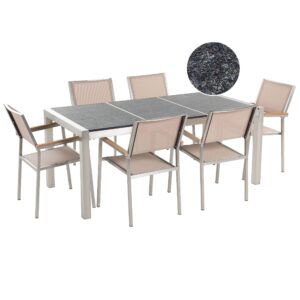 Tuintafelset Steen Beige GROSSETO