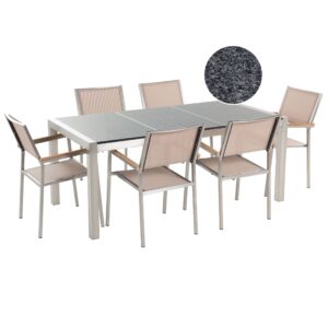 Tuintafelset Steen Beige GROSSETO