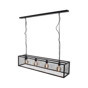 Urban Interiors Hanglamp Frame 4-lamps, kleur Zwart