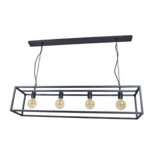 Urban Interiors hanglamp Frame 4-lamps 120cm, kleur Zwart