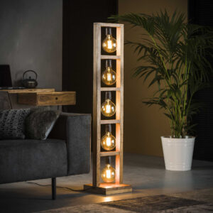 Vloerlamp Salora Acacia, 135cm hoog