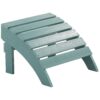 Voetenbankje Bewerkt hout Turquoise ADIRONDACK