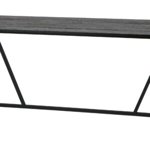 WOOOD Eettafel Silas Eiken 220 x 90cm, kleur zwart