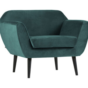 WOOOD Fauteuil Rocco Velvet, kleur Teal