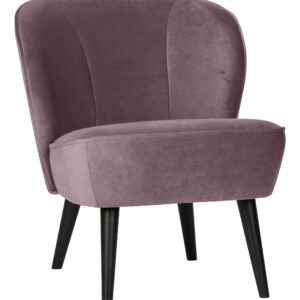 WOOOD Fauteuil Sara Velvet, kleur Warm Lila