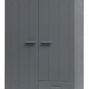 WOOOD Kledingkast Dennis, kleur Steel grey