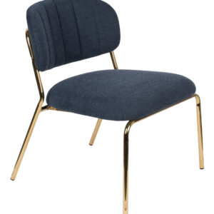 ZILT Fauteuil Kolten kleur Goud/Donkerblauw