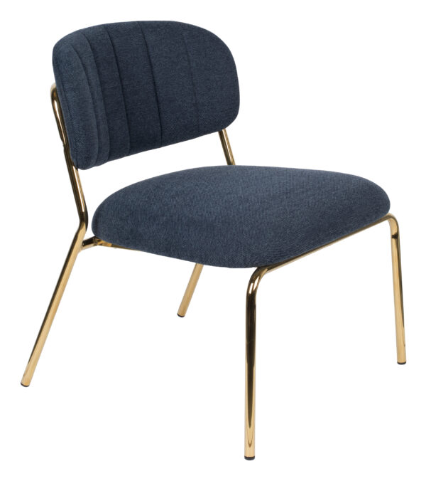 ZILT Fauteuil Kolten kleur Goud/Donkerblauw